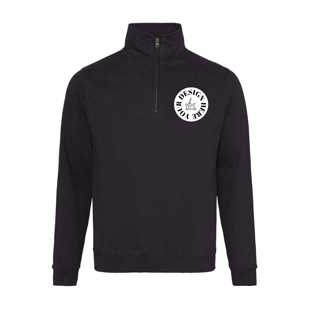 Adults Personalised 1/4 Zip Sweatshirt