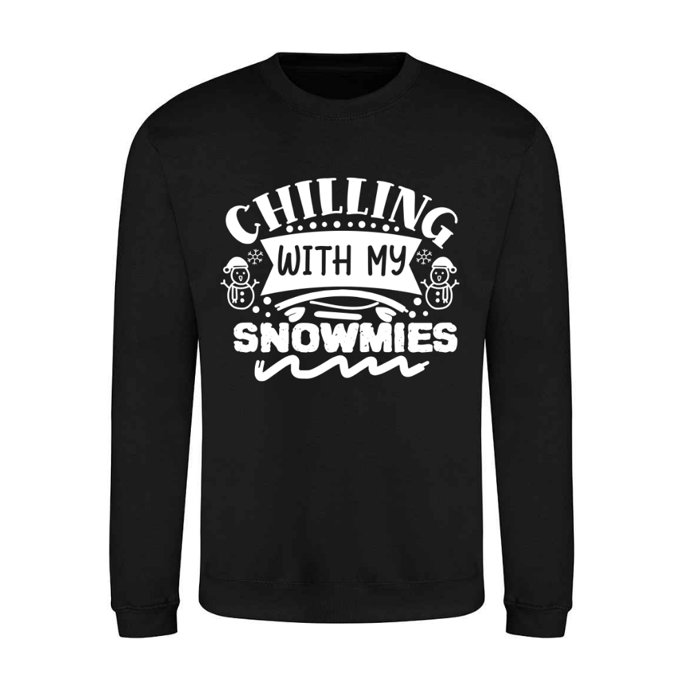 Adult Chilling with my Snowmies Christmas Jumper