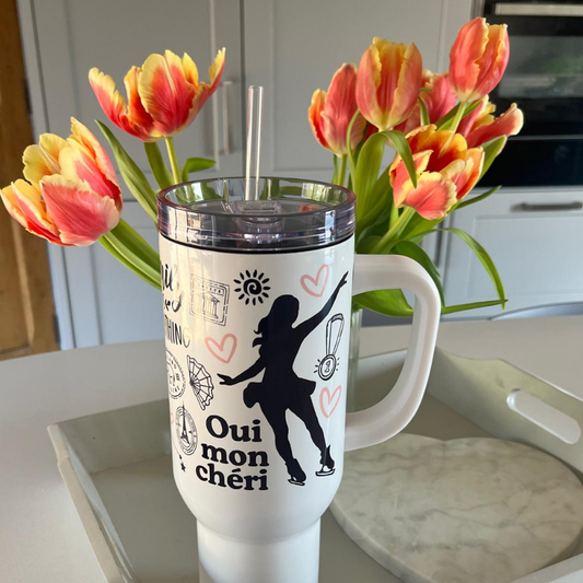 Full Wrap Personalised Stanley-Style Cups with Straw